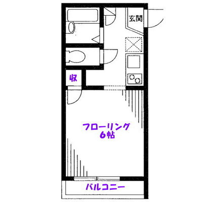 早稲田大学賃貸マンション・1K