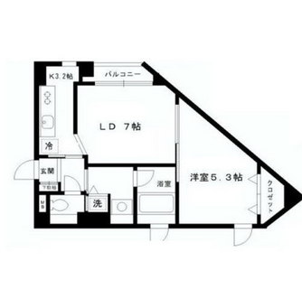 東京都新宿区大久保２丁目 賃貸マンション 1LDK