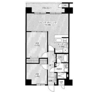 東京都新宿区北新宿４丁目 賃貸マンション 2LDK