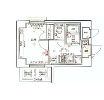 東京都新宿区山吹町 賃貸マンション 1K