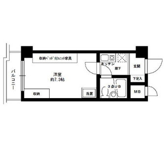 東京都豊島区高田３丁目 賃貸マンション 1K