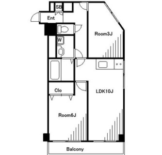 東京都新宿区弁天町 賃貸マンション 2LDK